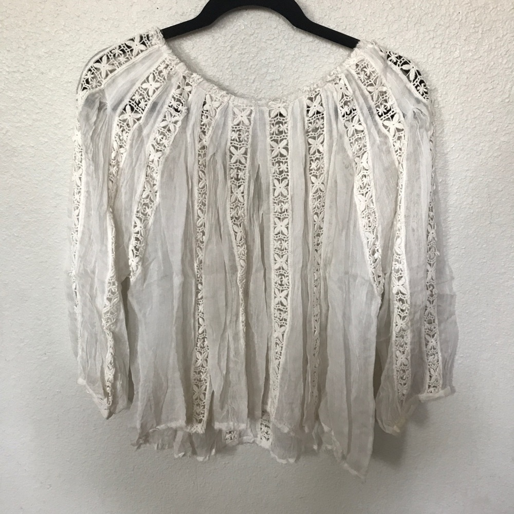 Free People Boho Sheer Blouse - Picture 5 of 6